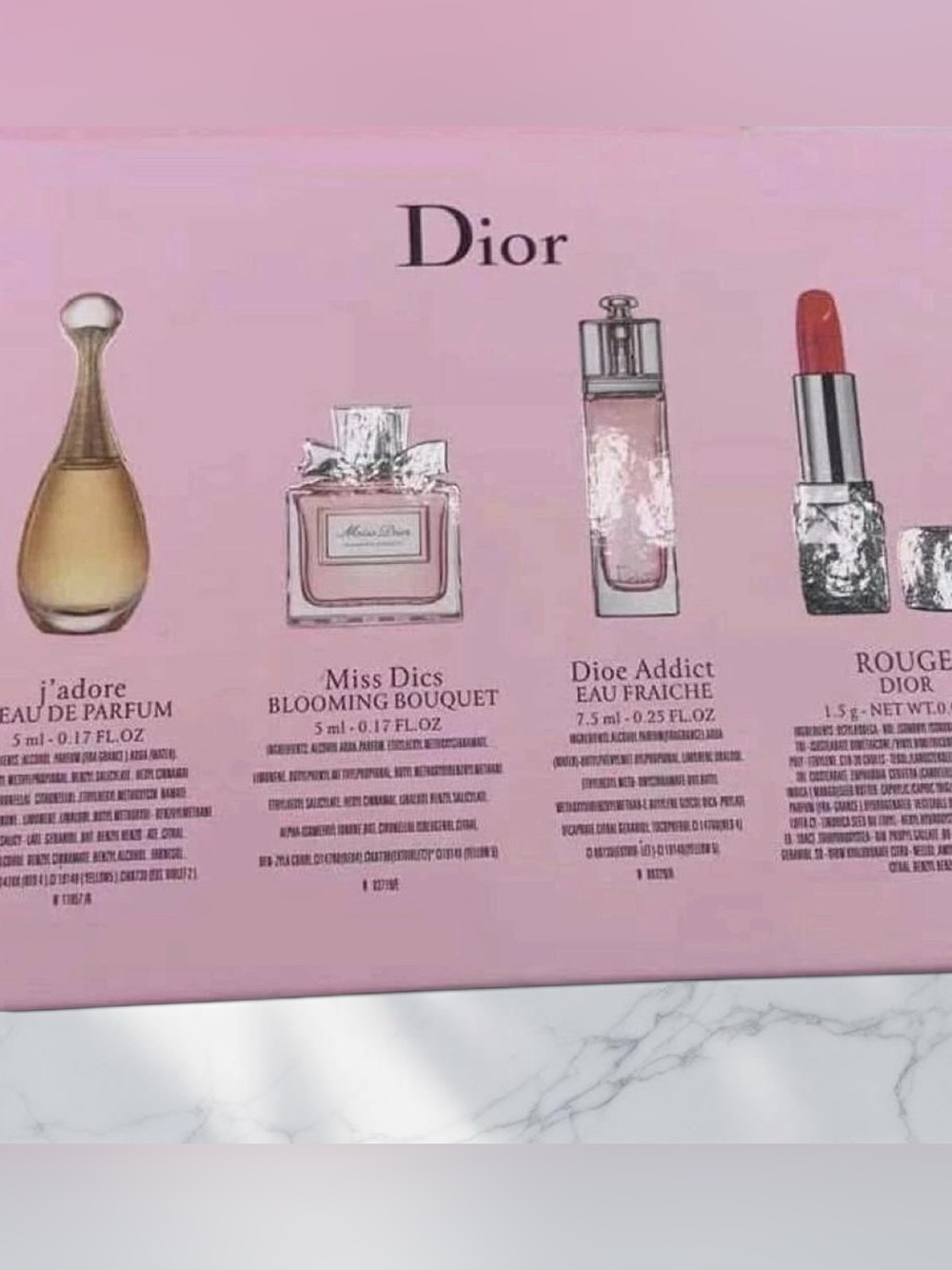 🎀 Dior Mini Perfume Gift Set – 5ml Fragrance Collection + Lipstick 🎀 - Picture 6 of 9